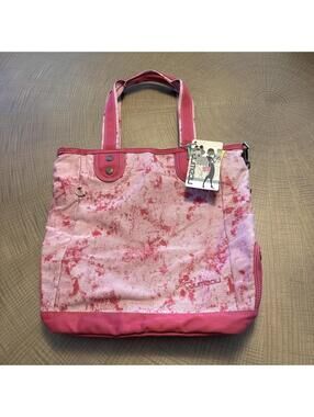 Y2K Vintage Pink Acid Wash Tote NWT Medium